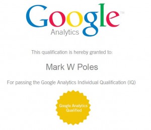 Analytics Certificate